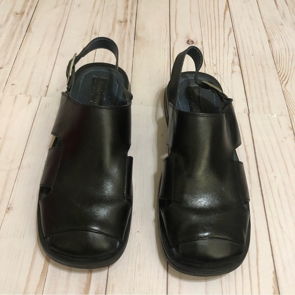 Robert Wayne Leather Fisherman Closed Toe Padded Insoles Slingback Sandals 10 - Picture 1 of 10